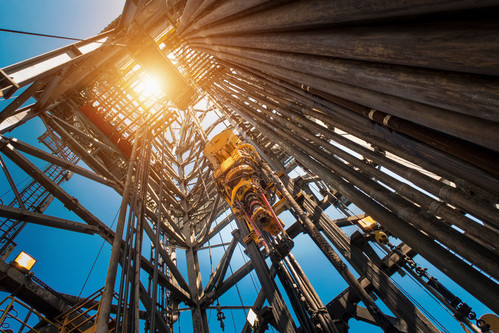 Drilling tool on Oil Rig Oil Exploration