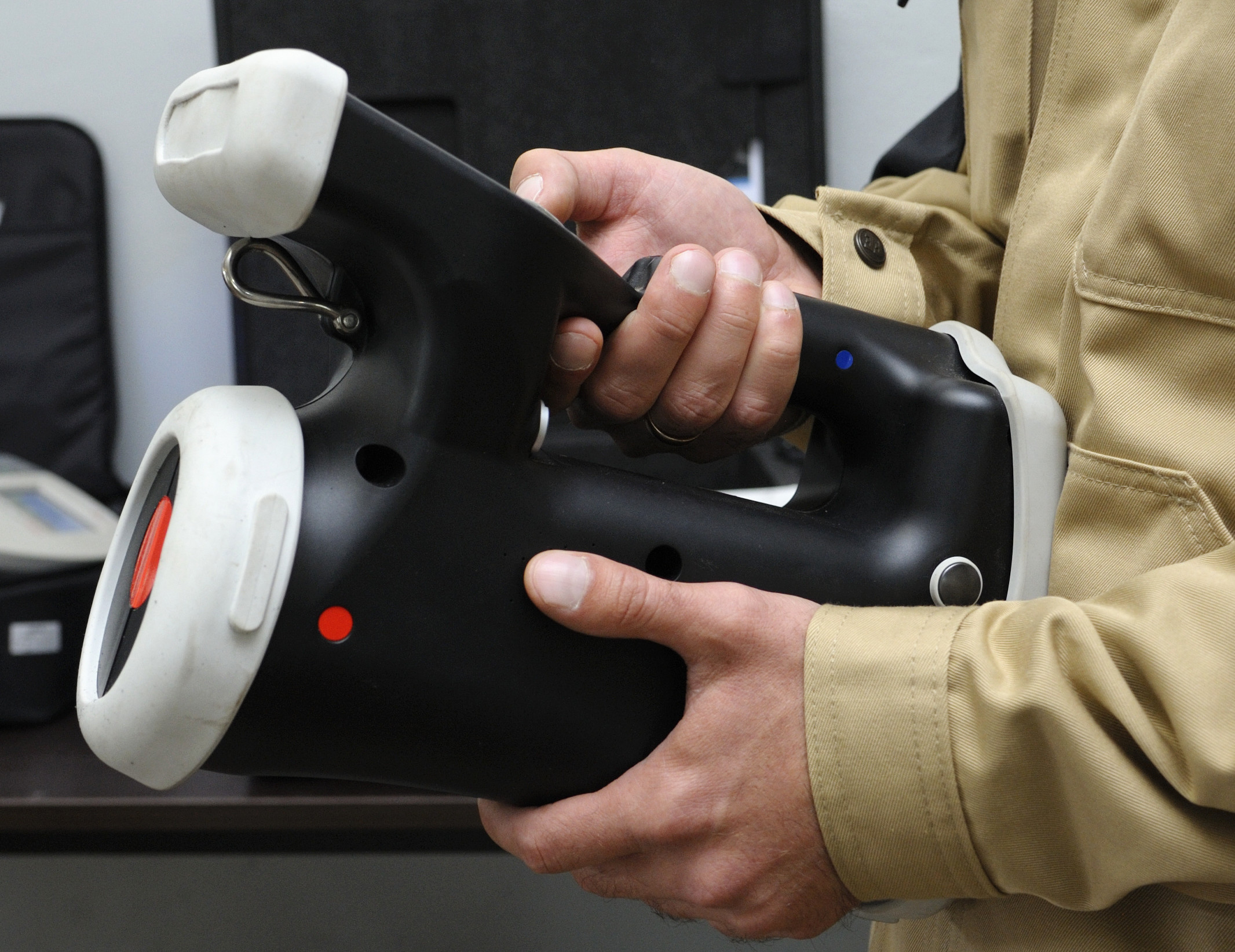 Handheld radiation detector Portable radiation detector used by first responders